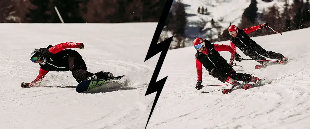 Zdjęcie Co jest szybsze: narty czy snowboard? Porównanie prędkości i techniki